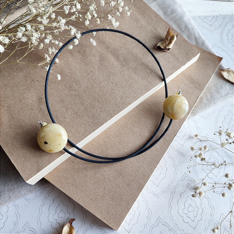 Колье "Космос" Янтарь