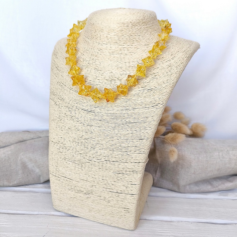 Бусы "Ёжик" из янтаря