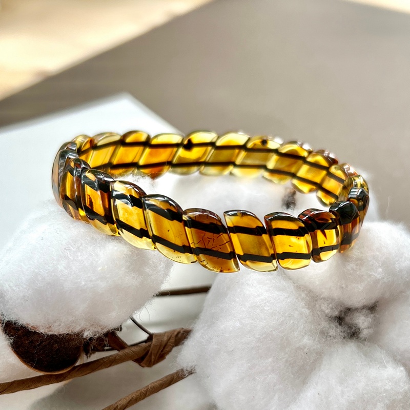 Браслет "Змейка" Янтарь