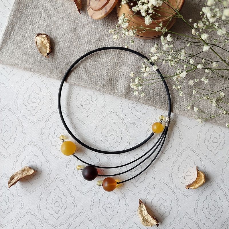 Колье "Италия" Янтарь