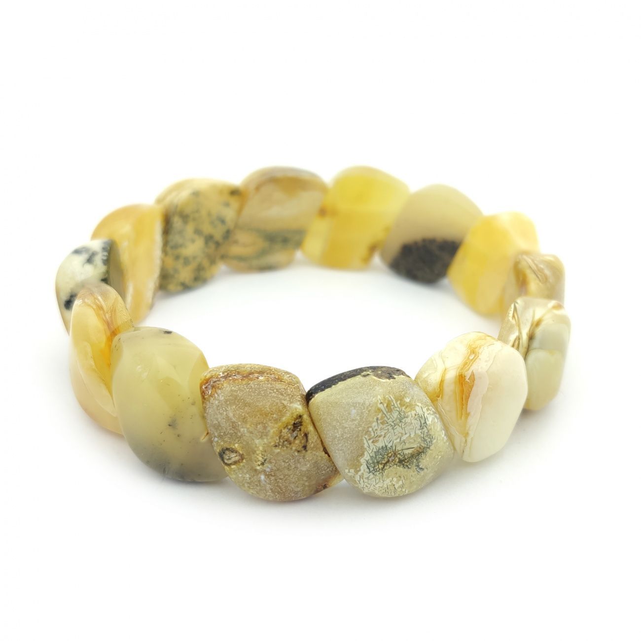 Браслет "Змейка" янтарь