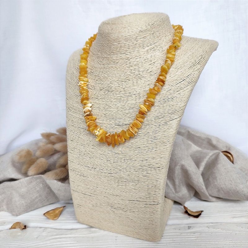 Бусы "Лечебка" из янтаря