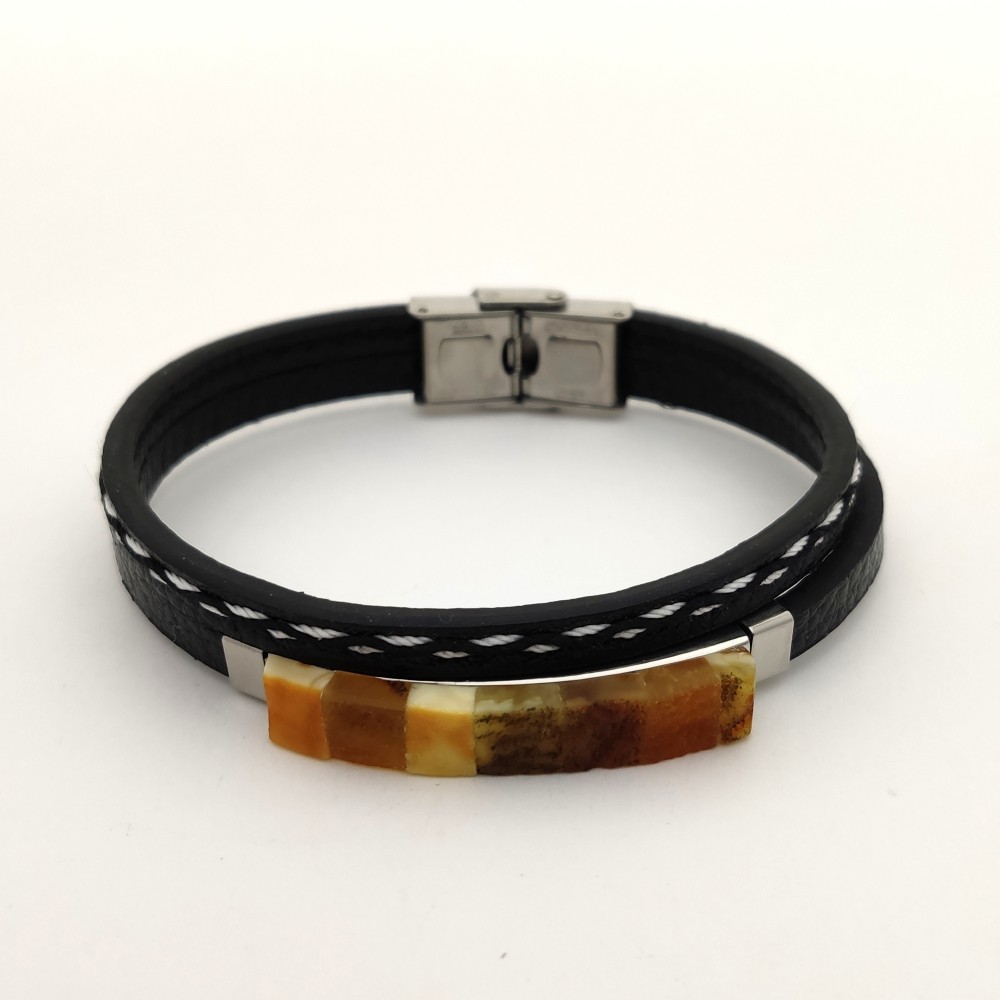 Браслет на кож. дв. рем.