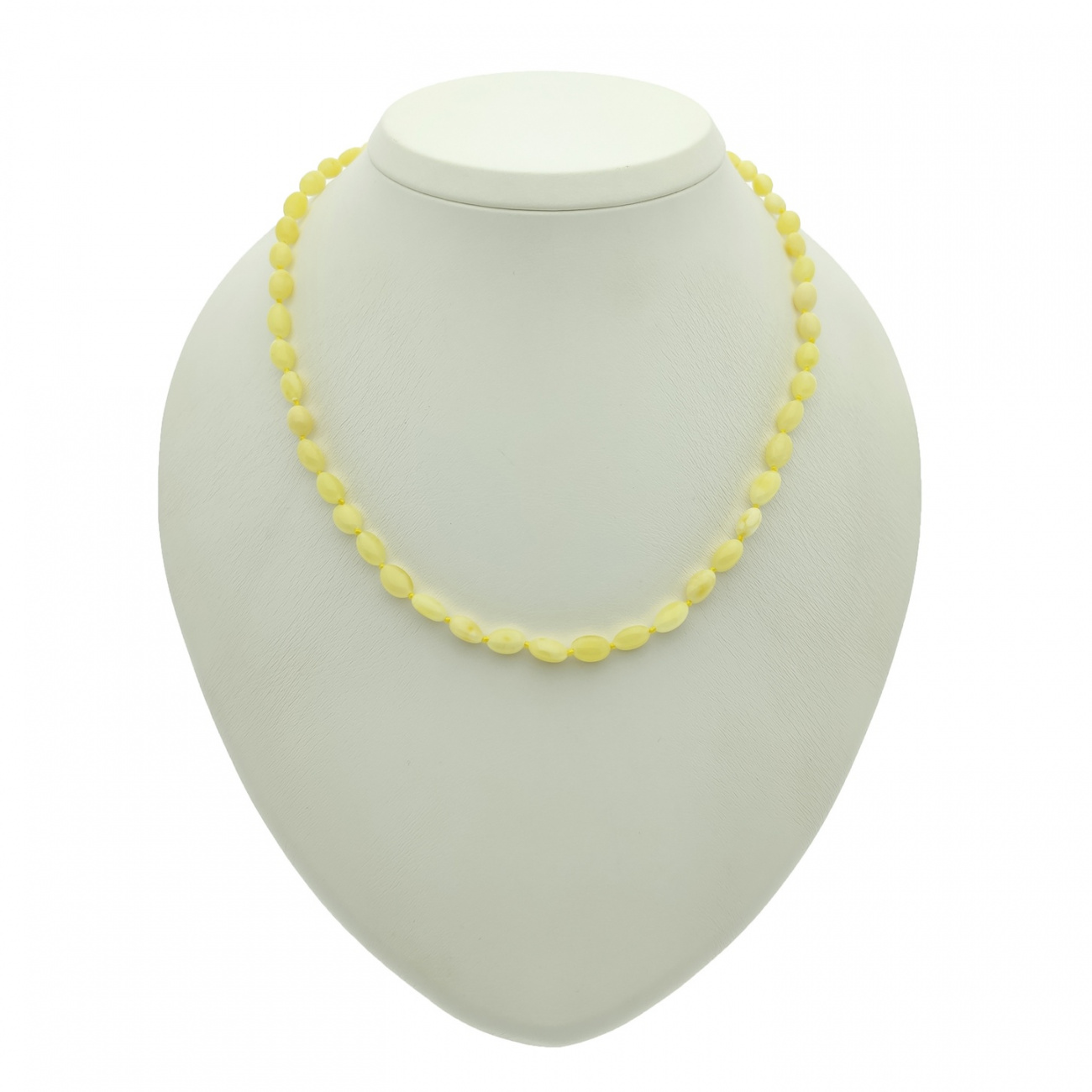 Бусы "Сливка" из янтаря