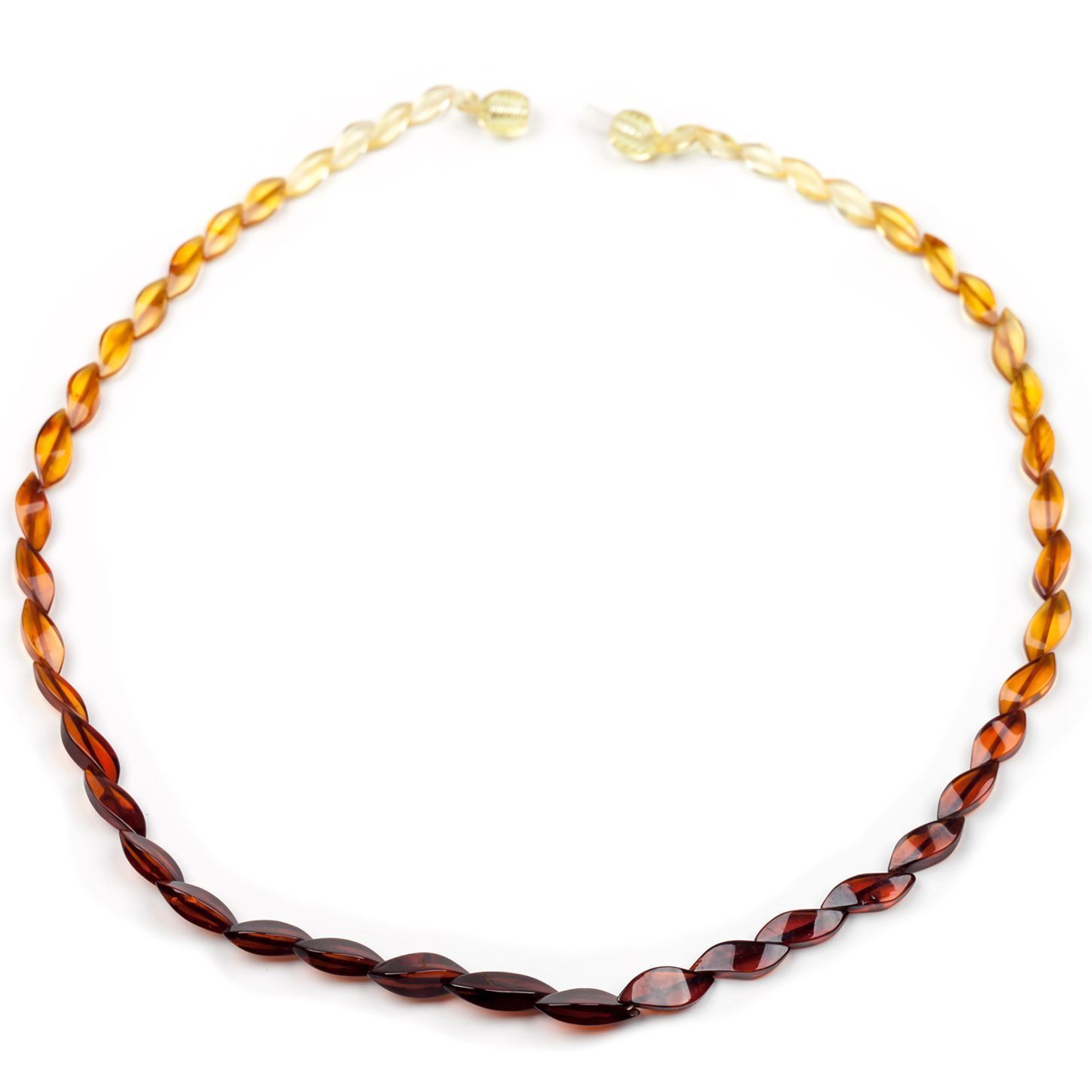 Бусы "Змейка" из янтаря