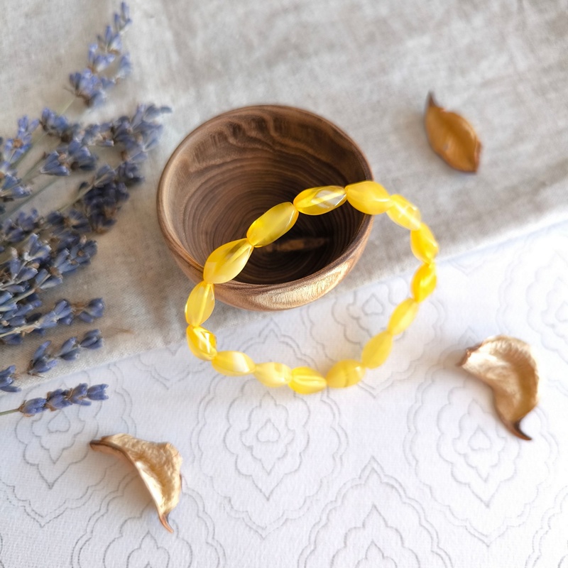 Браслет "Елена" янтарь