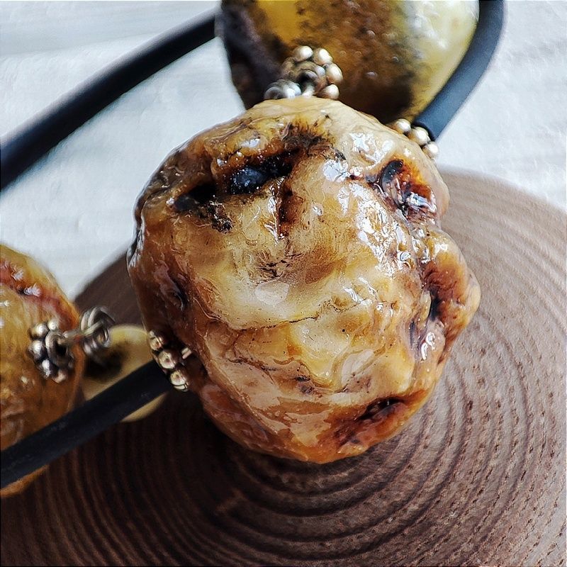 Браслет "Кусанка" янтарь