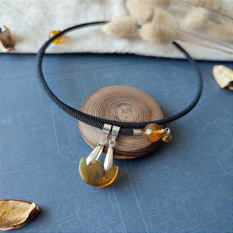 Колье Янтарь Инклюз