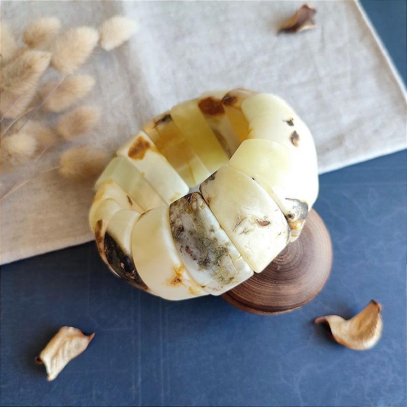 Браслет "Мандарин" янтарь