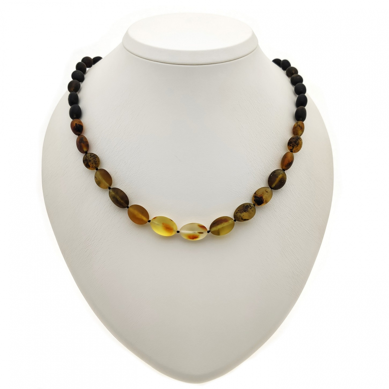 Бусы "Слива" из янтаря