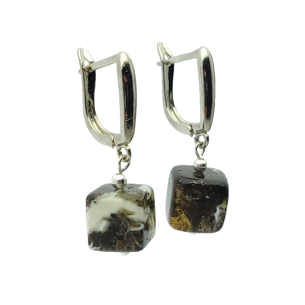 Серьги  ПСР, Янтарь 2033205132