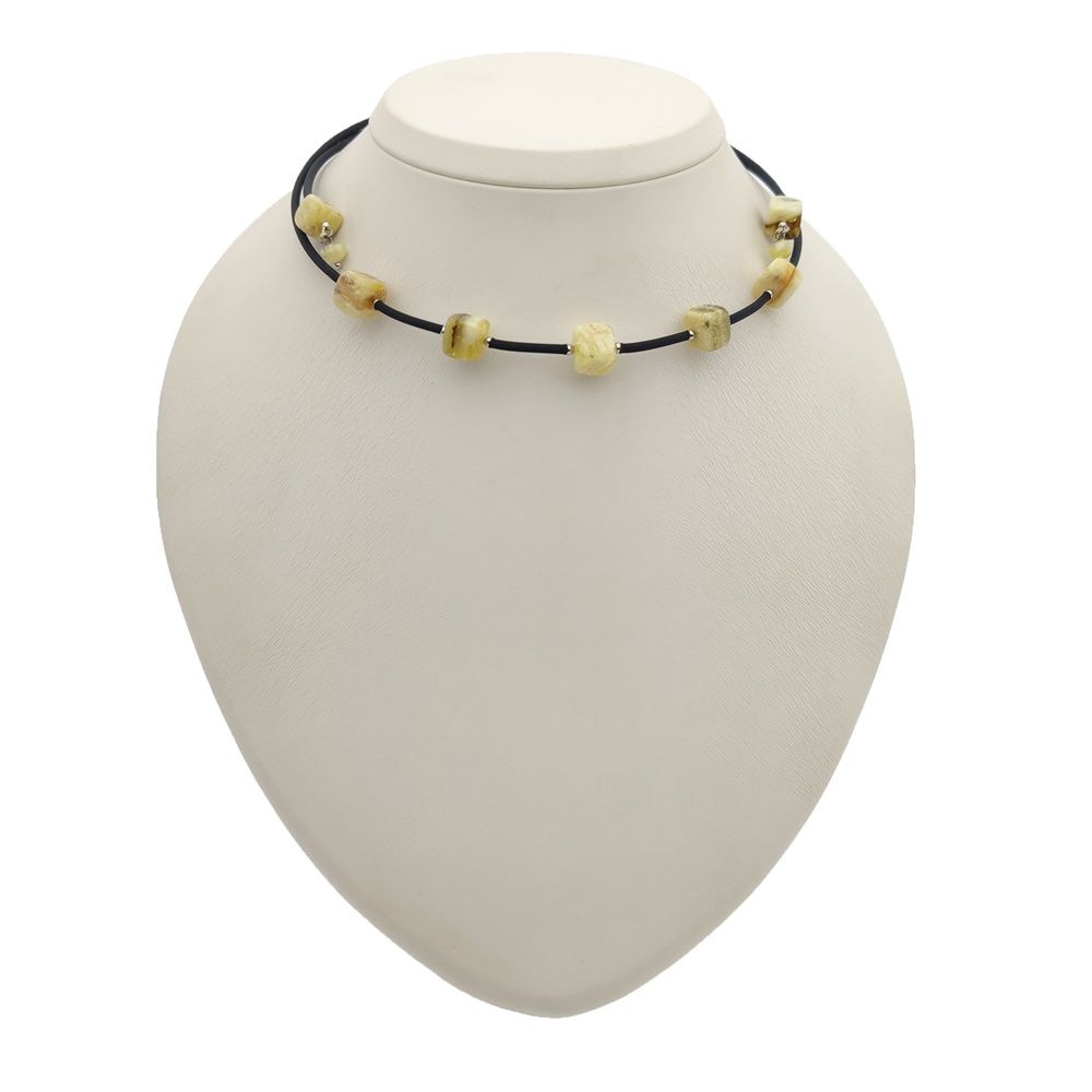 Колье "Куб" Янтарь