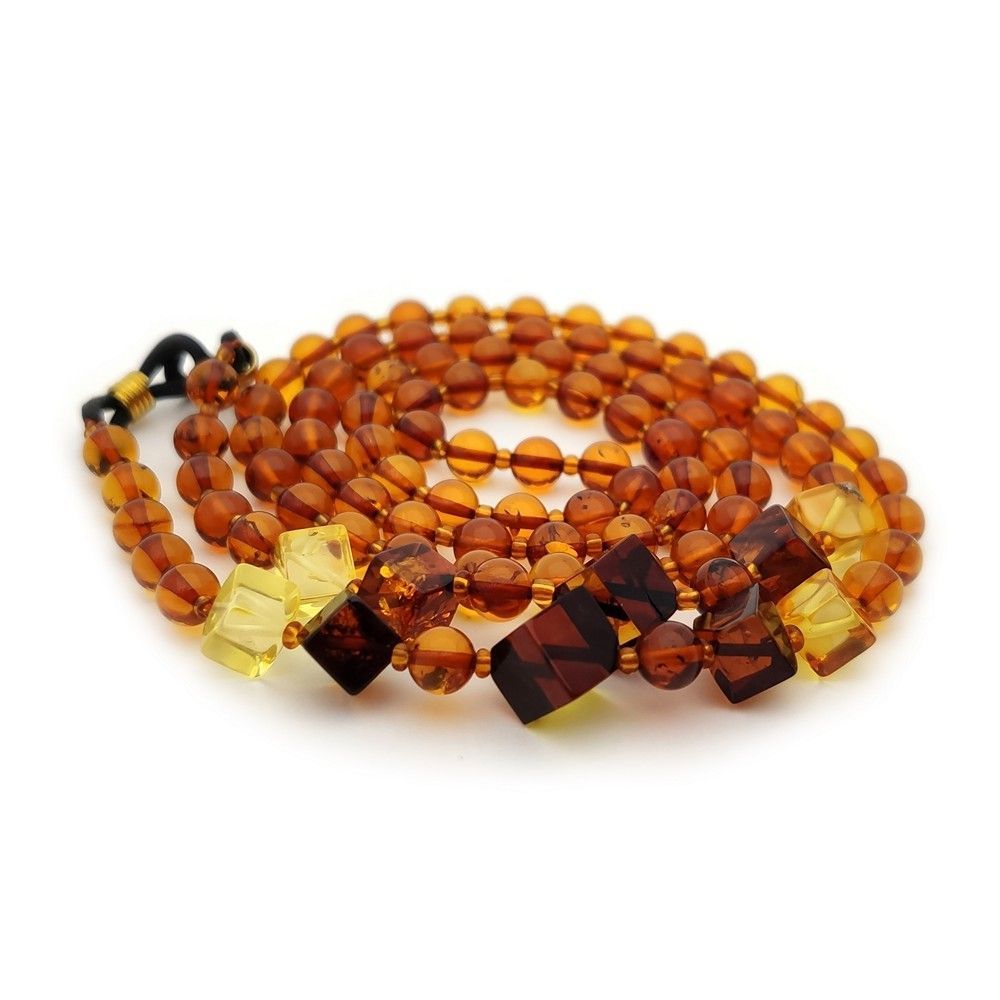 2,Шнурок для очков, янтарь