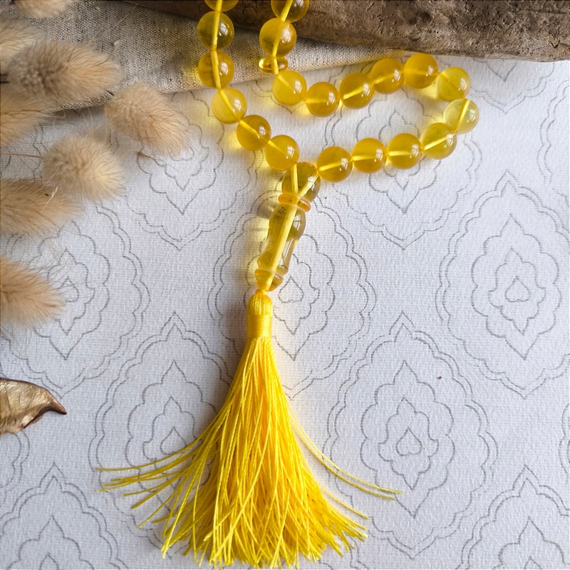 Четки мусульманские янтарь 9311100041 (2)