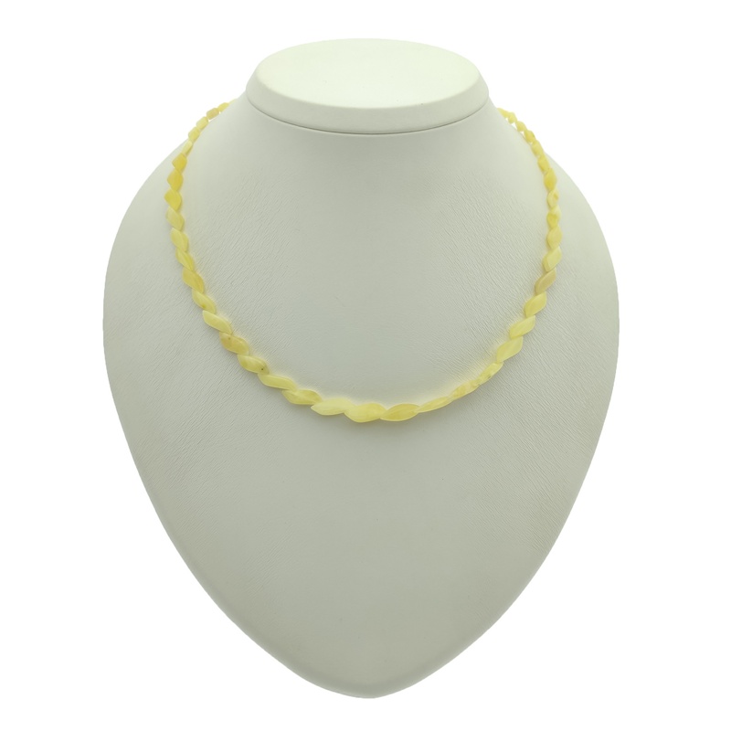 Бусы "Змейка" из янтаря