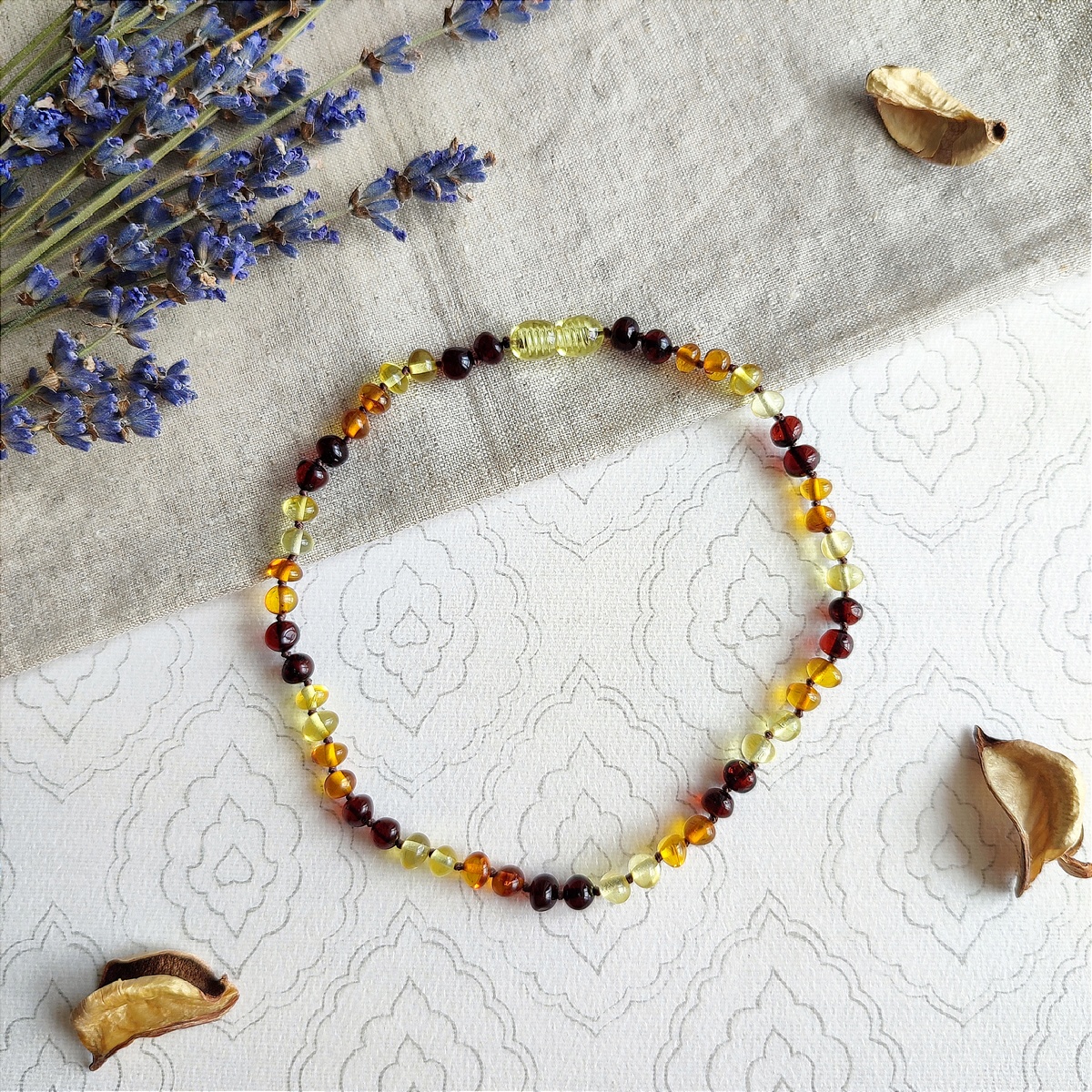 Бусы детские из янтаря 5503019910 (3)