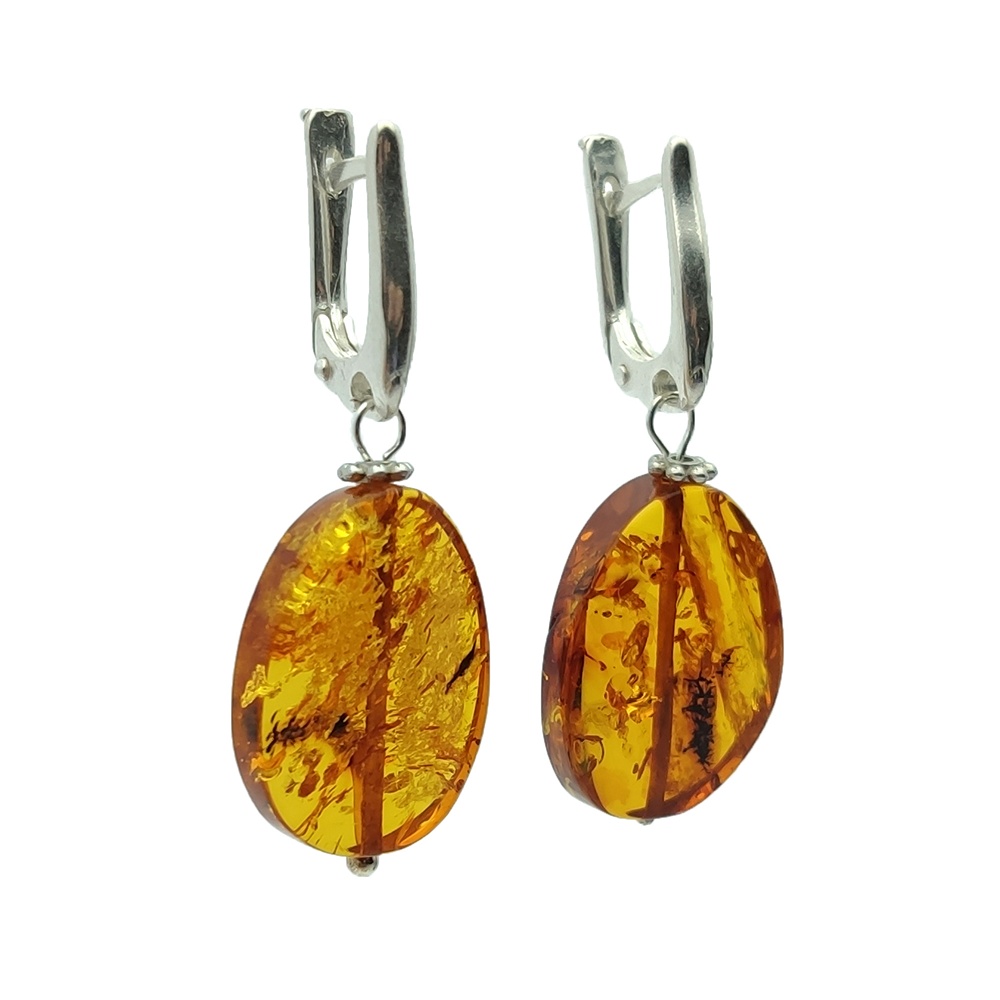 Серьги, Янтарь,ПСР 2103205146