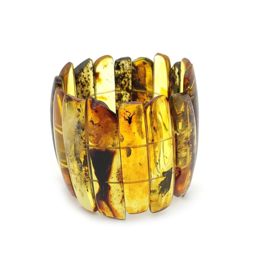 Браслет "Пластина" Янтарь