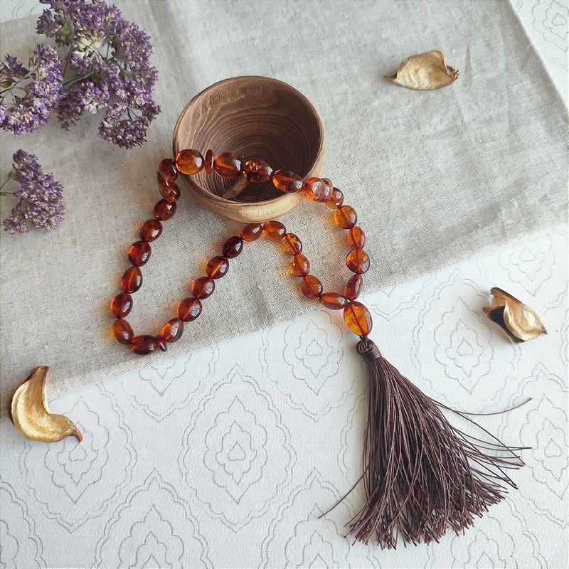 Четки мусульманские Янтарь