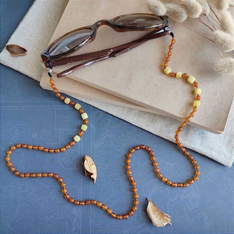 2,Шнурок для очков, янтарь