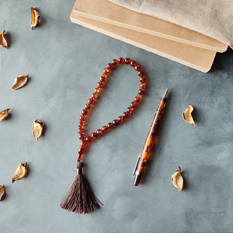 Четки мусульманские, Пресс янтарный