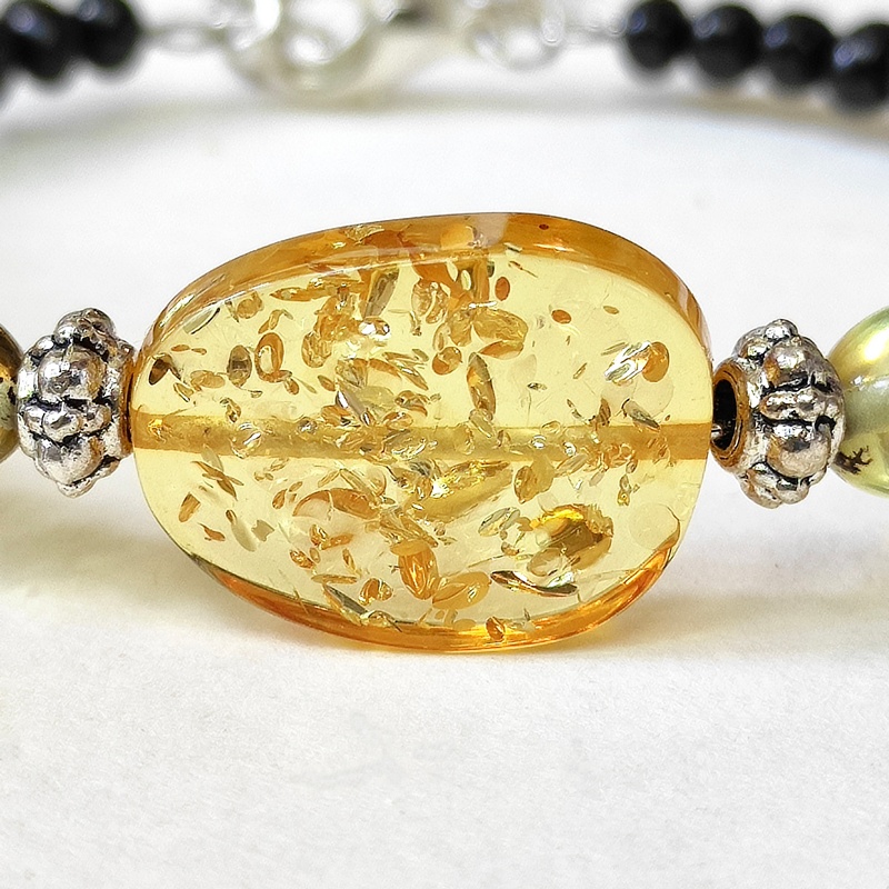 Браслет янтарь 3506214073-4