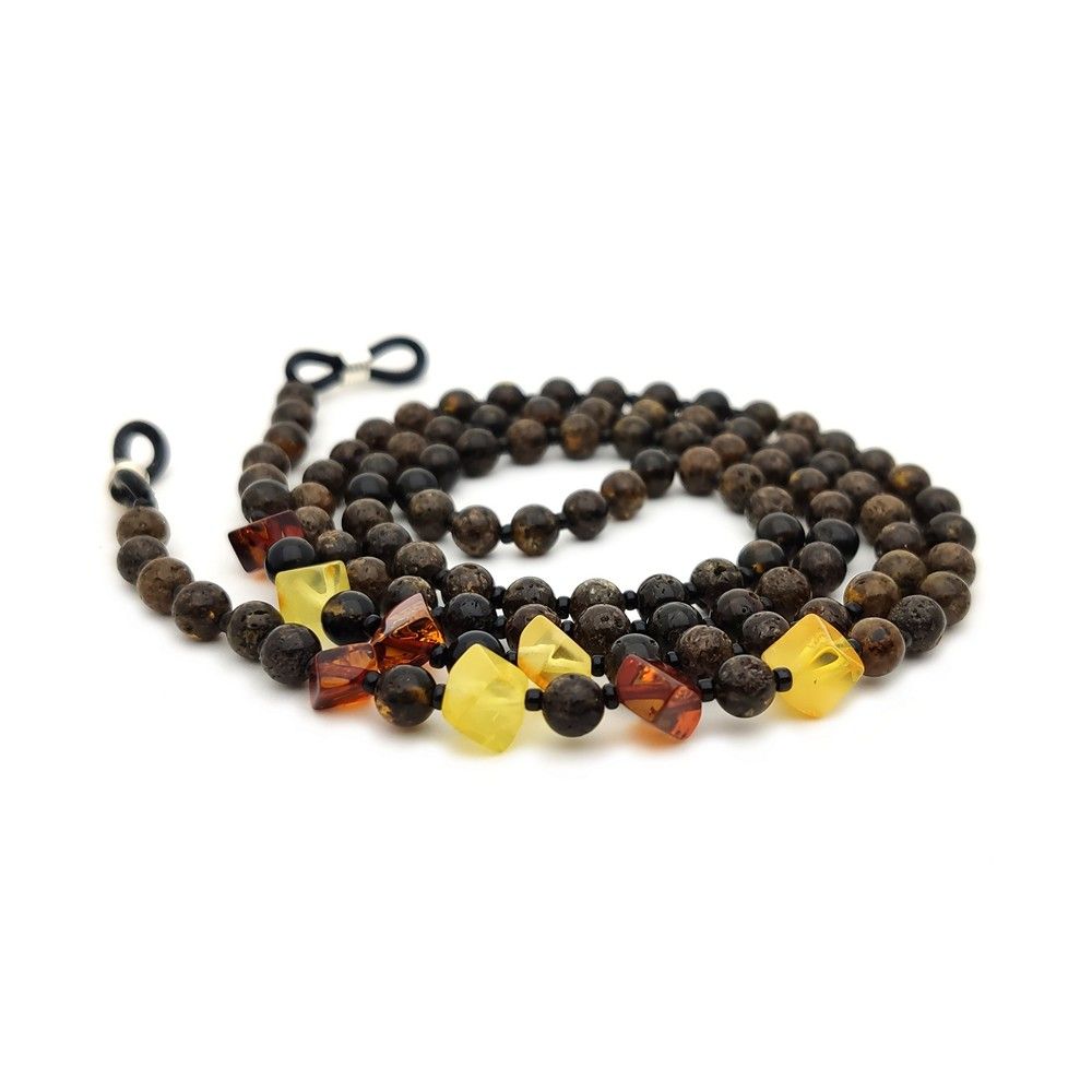 2,Шнурок для очков, янтарь