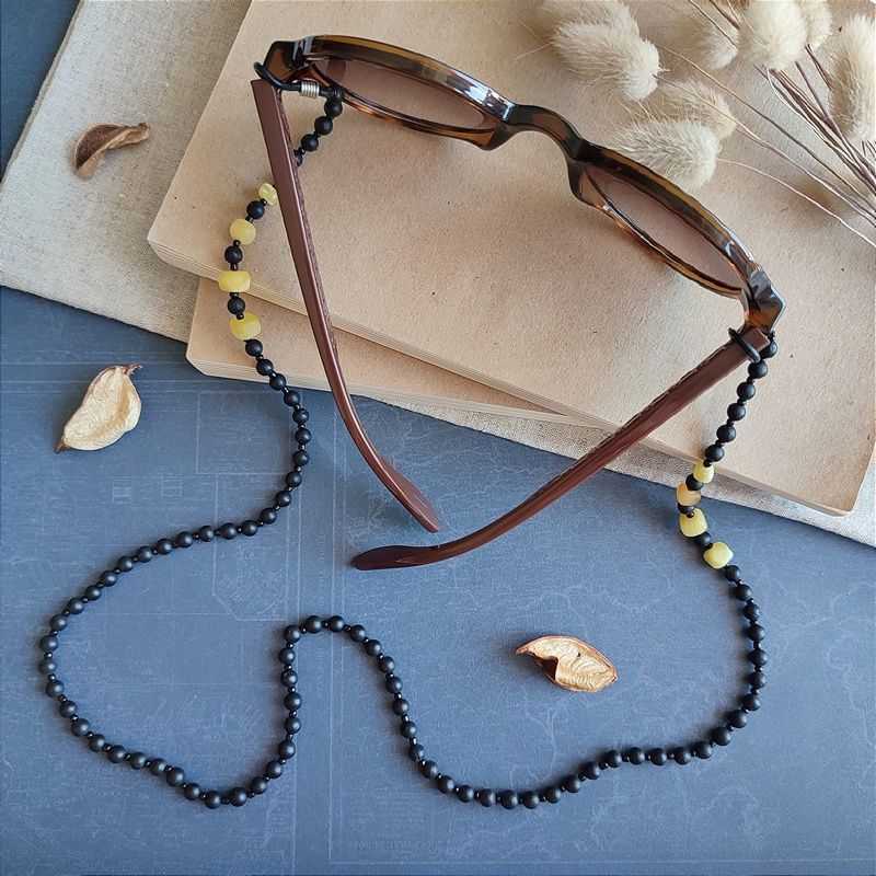 2,Шнурок для очков, янтарь