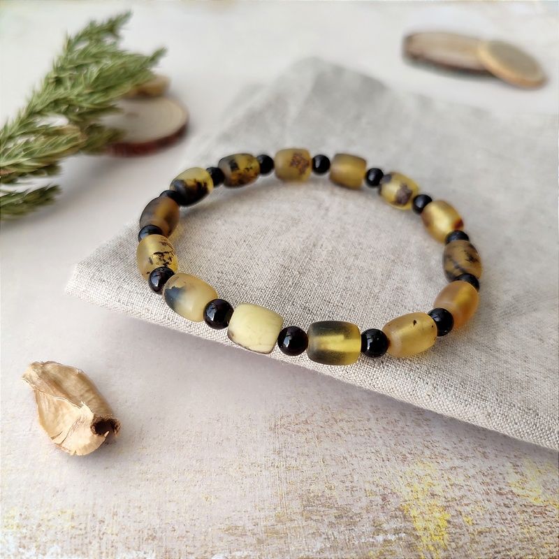 Браслет "Бочата" янтарь