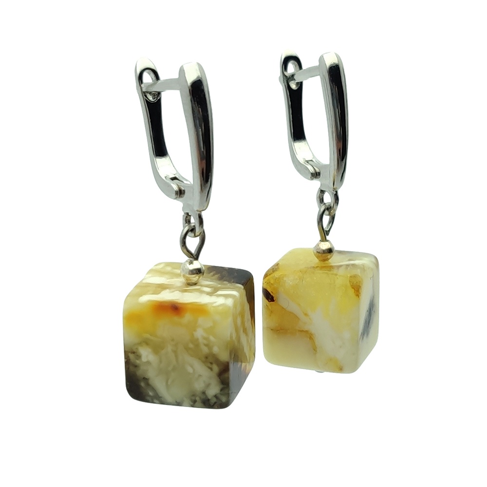 Серьги  ПСР, Янтарь 2043205132