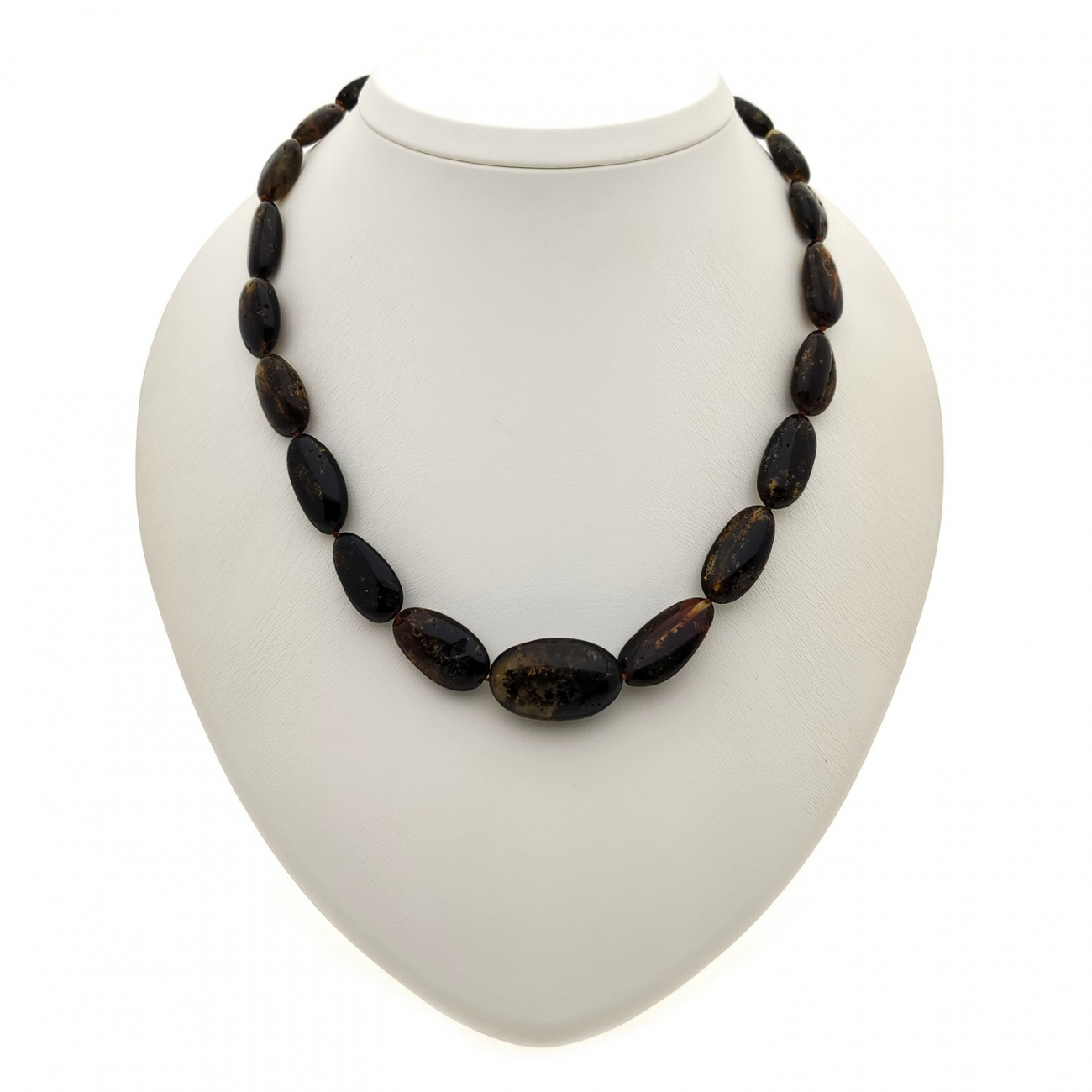 Бусы "Слива" из янтаря