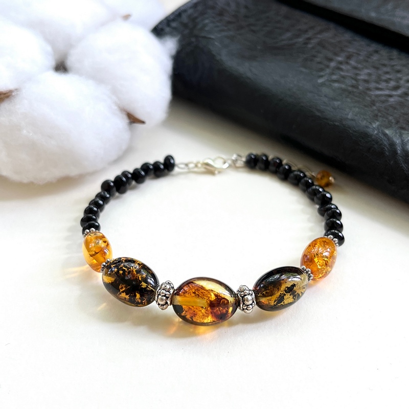 Браслет янтарь 3114214067-3