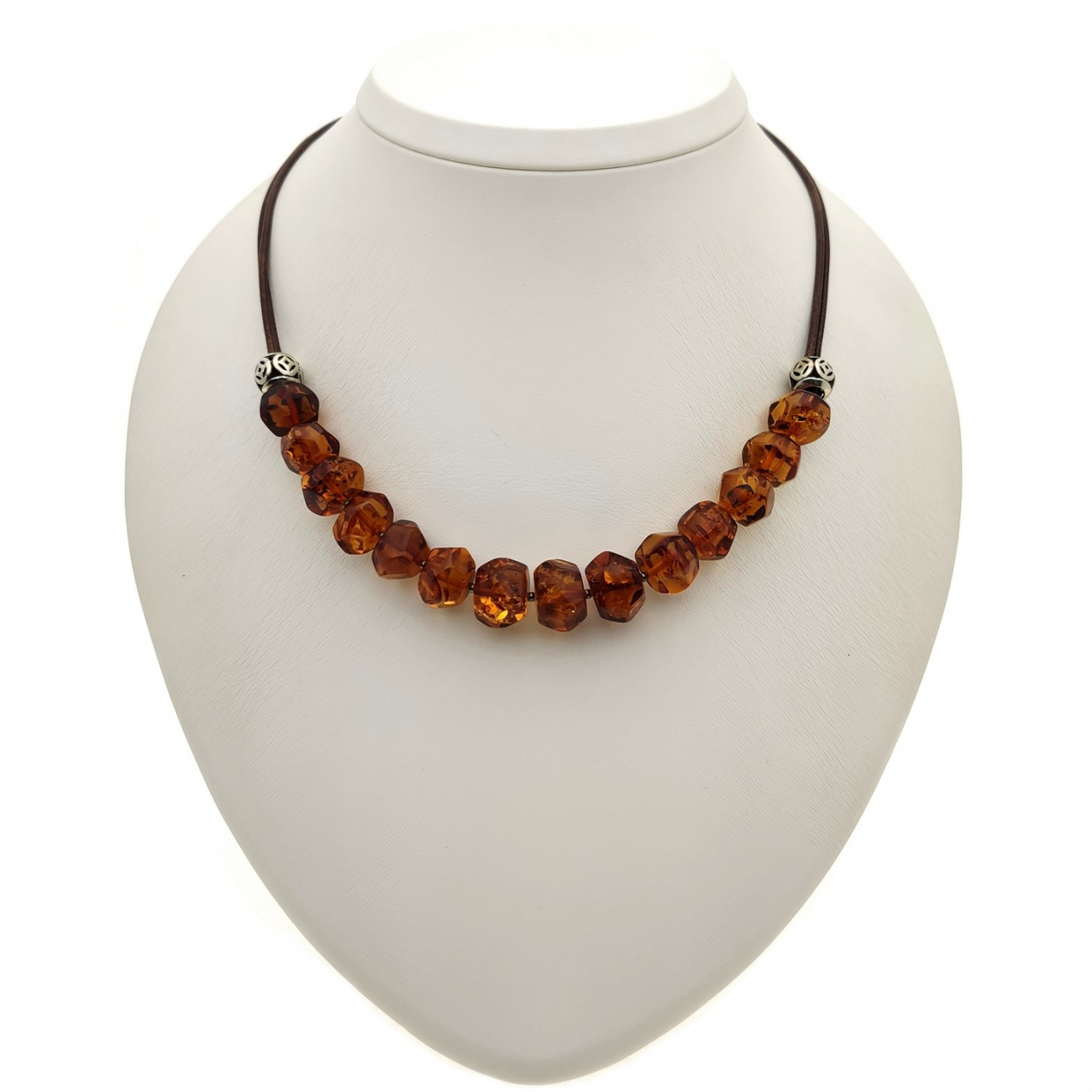 Колье "Граненка" Янтарь