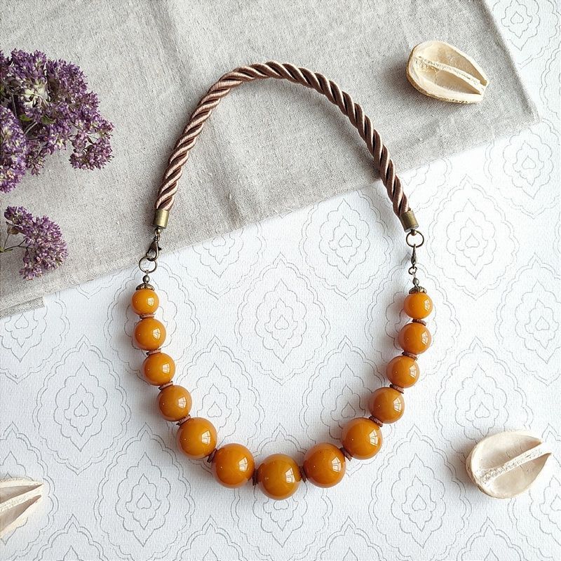 Колье 2 в 1,  Янт. Пресс