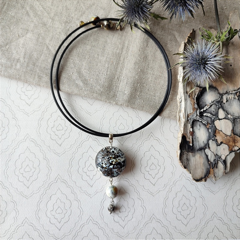 Колье "Космос" Янтарь