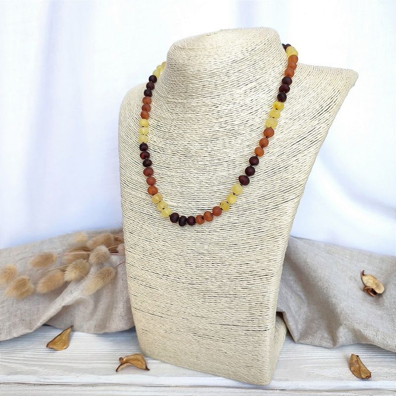 Бусы "Горох" из янтаря