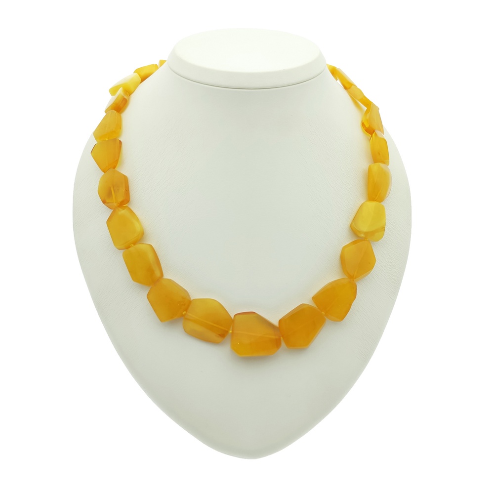 Бусы "Граненка" янтарь