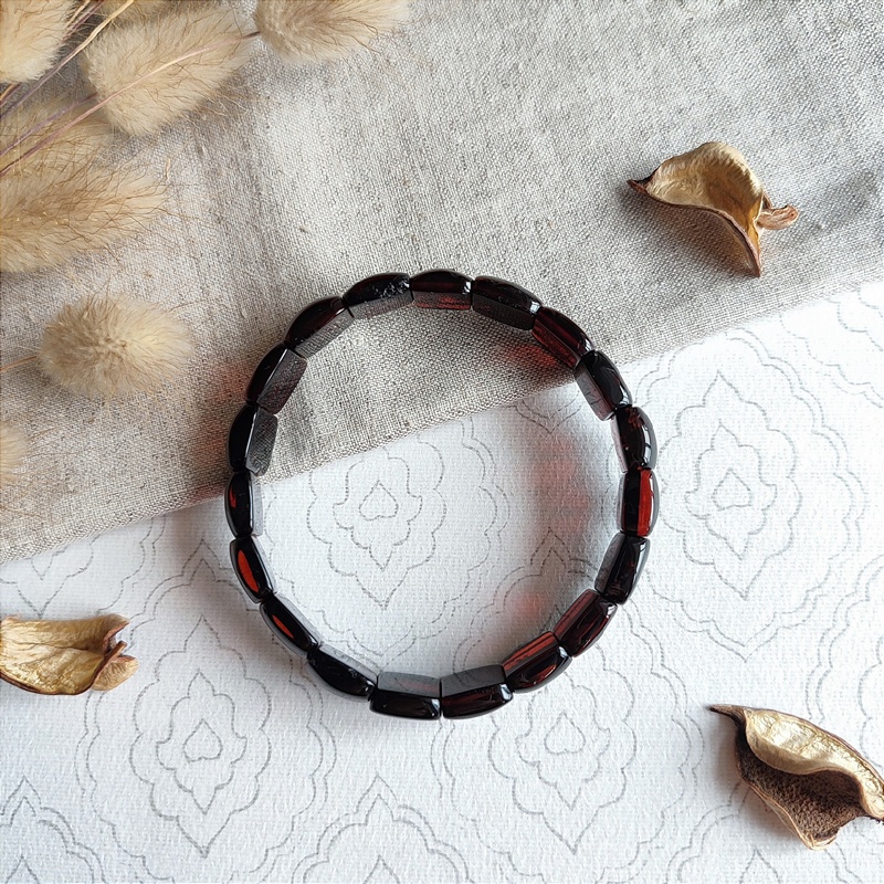 Браслет пластина янтарь 3001109515 (4)