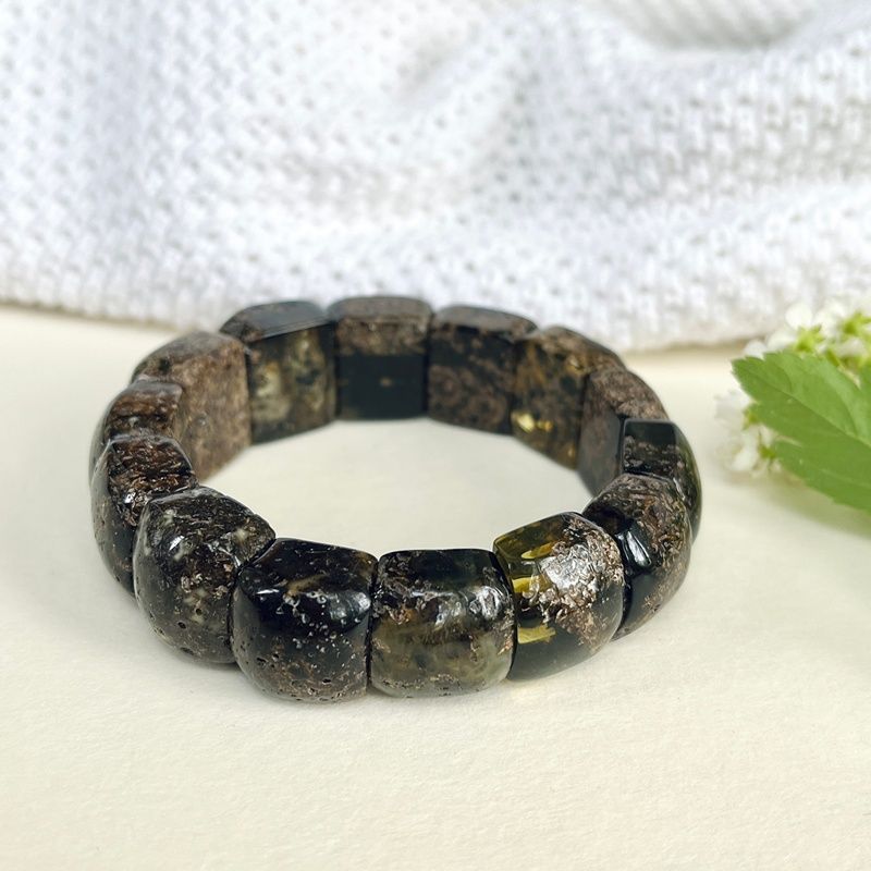 Браслет "Ириска" янтарь