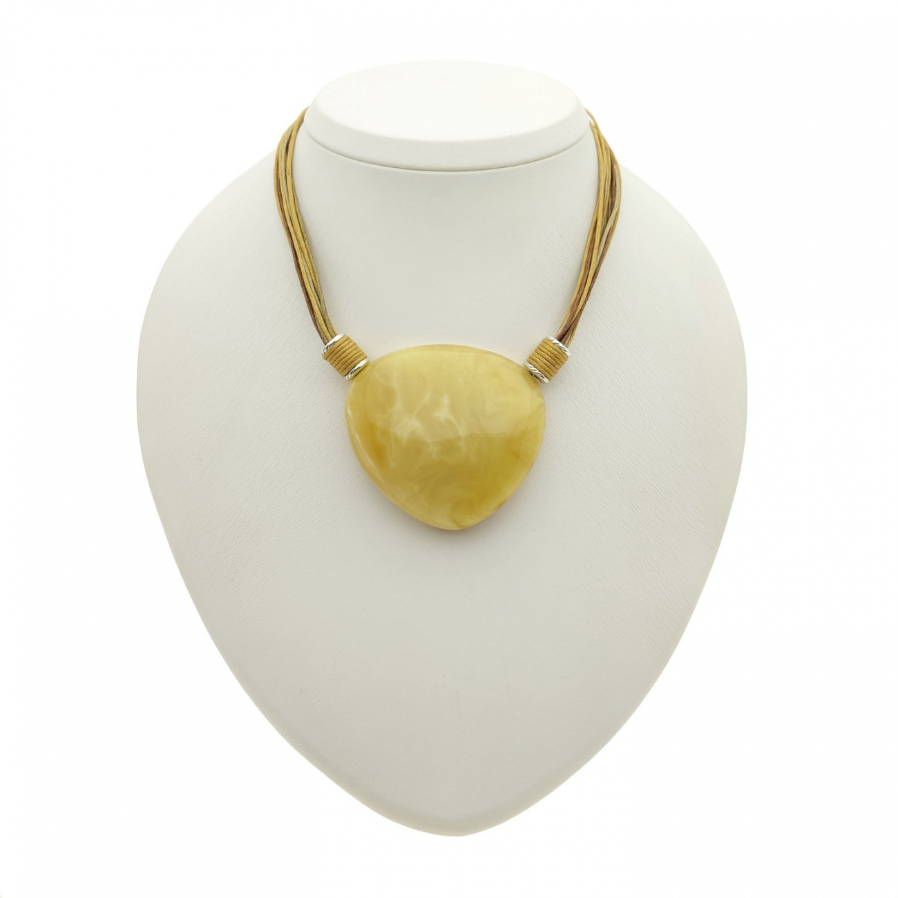 Колье янтарь