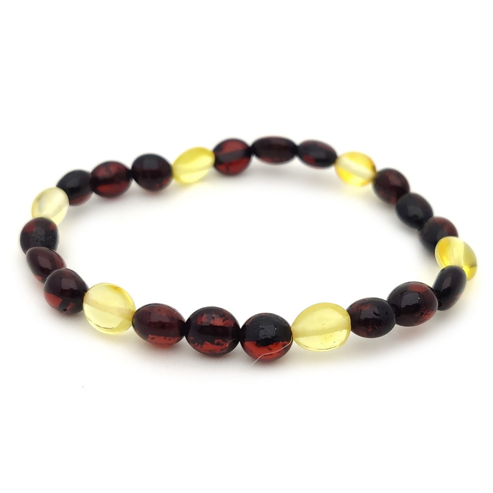 Браслет детский янтарь