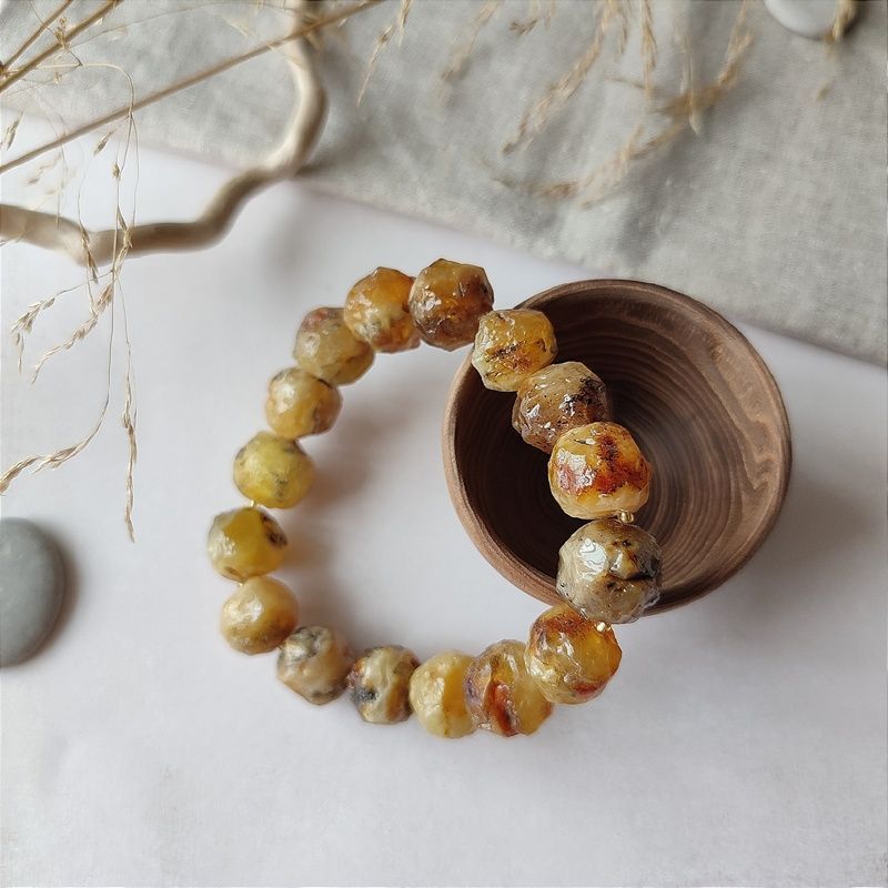 Браслет "Кусанка" янтарь