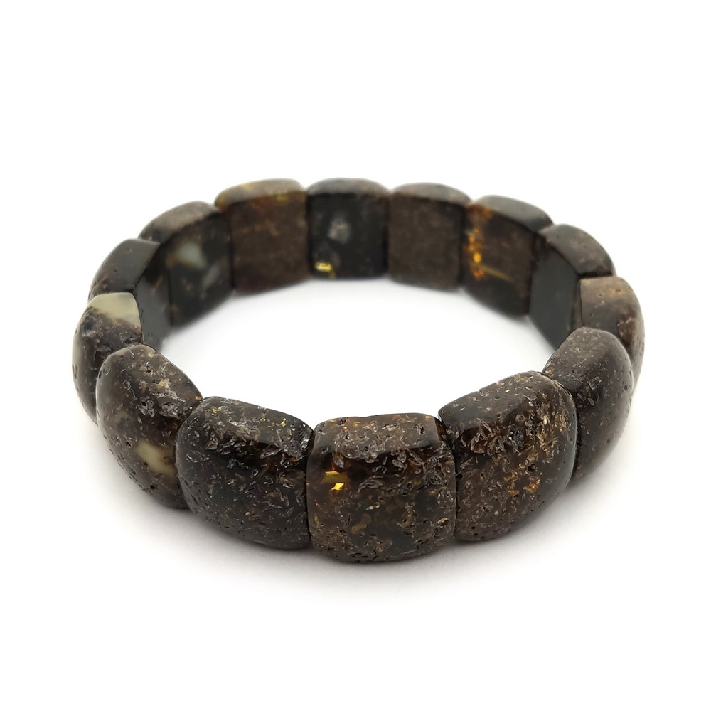 Браслет пласт. янтарь