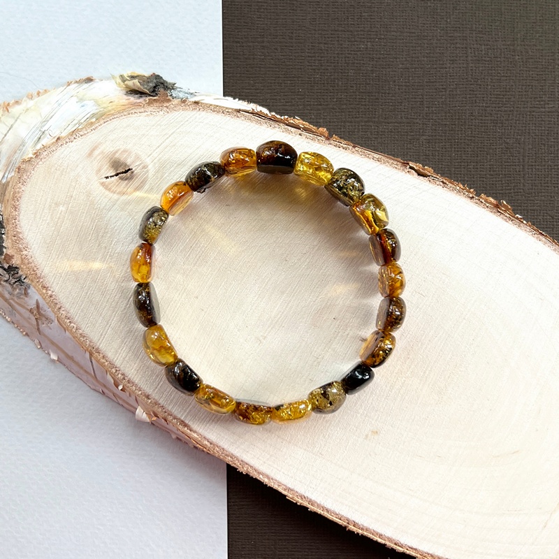 Браслет пласт. янтарь 32119460-1