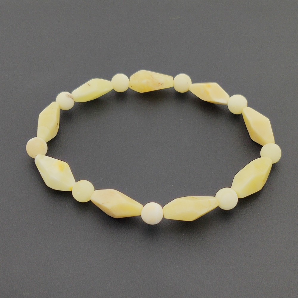 Браслет "Граненка" янтарь