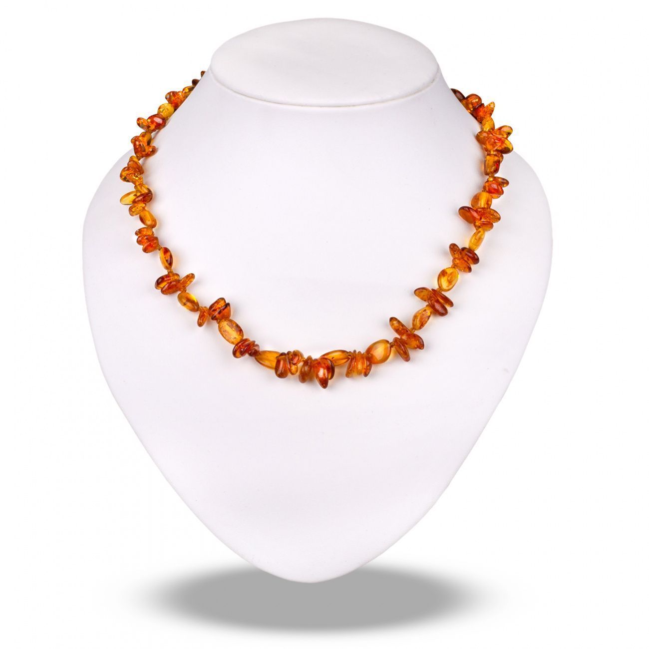 Бусы "Рожка" из янтаря