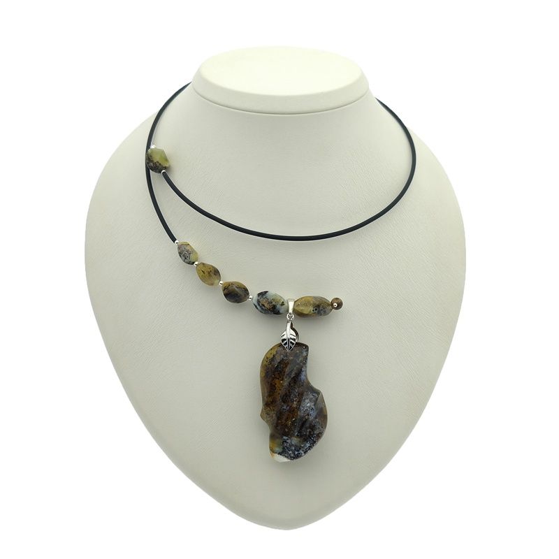 Колье "Ева" янтарь