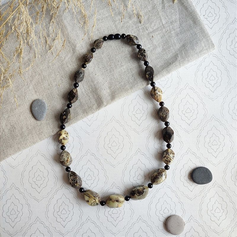 Бусы "Елена" из янтаря