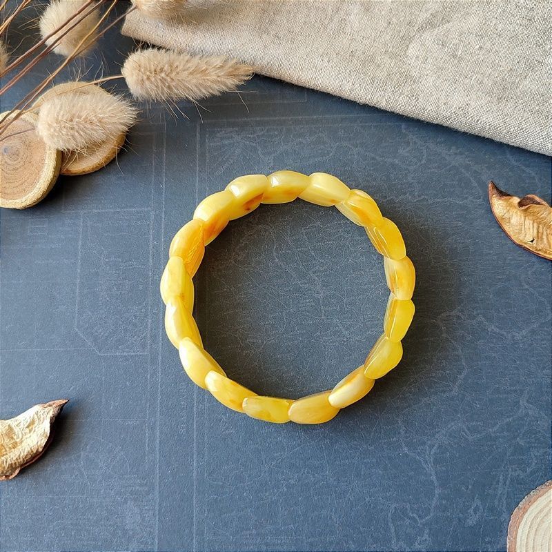 Браслет "Змейка" янтарь