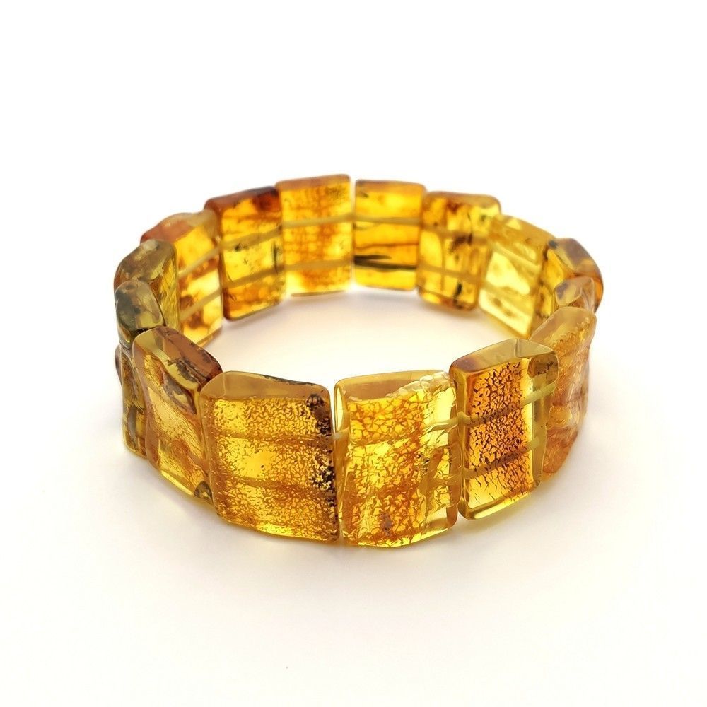 Браслет "Пластина" Янтарь